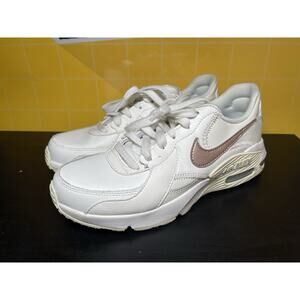 Nike Air Max Excee Lea White Cream Rose Gold Womens Trainer Size 7.5 DM0837-100